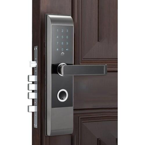 Electronic house lock with code keyless entry gate locks with M1 card reader