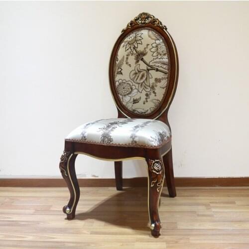 European oak sketch gold family hotel fabric dining chair chair