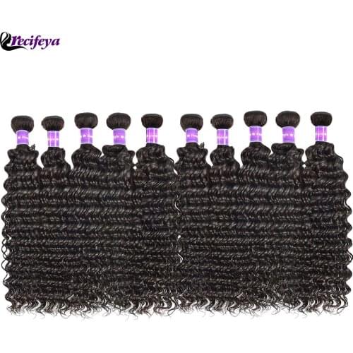 Deep Wave Bundles Wholesale Price 1 2 3 4 5 10 Pieces All Can Avaiable 100 Grams/Bundles 8-28 Inches Deep Curly Bundles Deals
