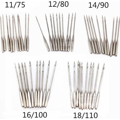 10PCS/Pack Household Sewing Machine Needles 11/75 12/80 14/90 16/100 18/110 Home Sewing Needle DIY Sewing Accessories