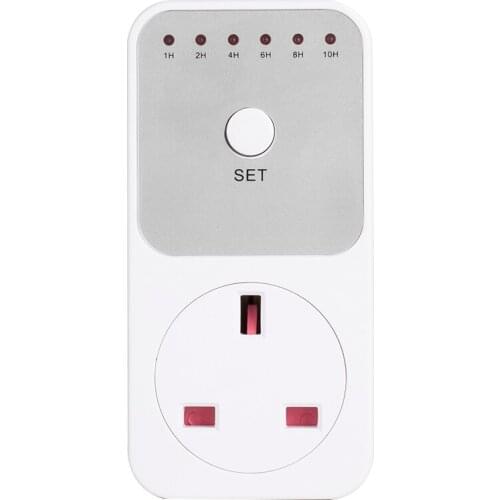 Indoor Countdown Timer Socket Set Switch with Grounded Pin Energy Saving Plug