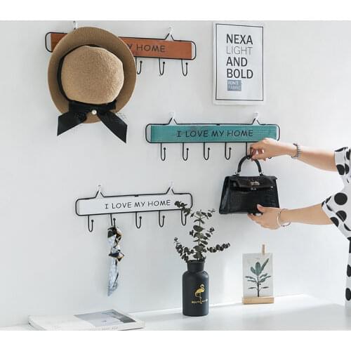 Rack Hooks 3 Size Modern Silplicity Style Wooden Wall-mounted Shelving Hook Storage Rack Home Decorative Hook Key Hook Coat Rack