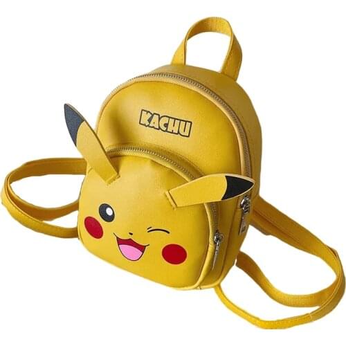Pokémon Anime Pikachu Kawaii School Backpack For Girls Boys Children Cute Bag Star Same Style Mobile Phone Bag Key Case