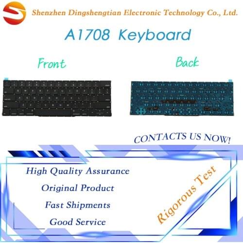 New Laptop A1708 Keyboard US UK RU For MacBook Pro Retina 13.3" A1708 Keyboard 2016 2017 Year