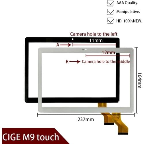 Original 10.1'' New Touch screen Tablet For CIGE M9 touch panel digitizer tablet replacement CIGE/WayWalkers M9 Octa Core 2018