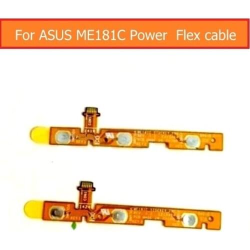 Genuine Up/down control volume flex cable For Asus Memo Pad 8 ME181C silent & mute keypad power flex cable on/off control button