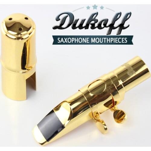 Professional Tenor Soprano Alto Saxophone Metal Mouthpiece Gold Lacquer Slideway Mouthpiece Sax Dukoff Mouth Pieces 56789
