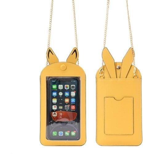 New Women Phone Shoulder Bags Female Touch Screen Large Capacity Crossbody Bags Girls Multi-functional Handbag Phone Purse