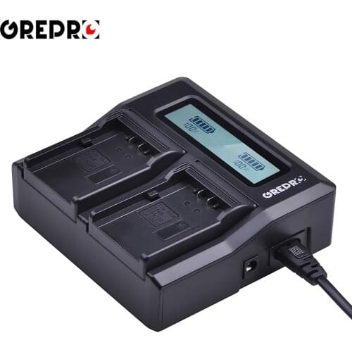 Ultra Quick LCD Dual Battery Charger for Panasonic VW-VBD58 VBD29 VBD58 VBD78 D54S Battery Panasonic AJ-HPX260MC,HPX265MC,PX270