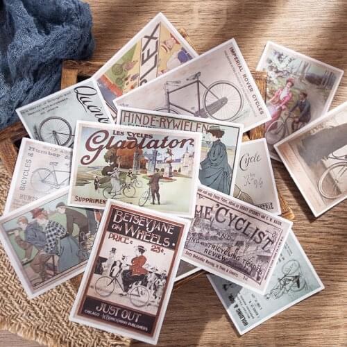 Vintage English Poster Stickers DIY scrapbooking junk journal base collage phone photo album diary plan decoration TN stickers