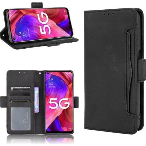 For Oppo A54 5G Case 6.5" Multi-function card slot Leather Book Flip Design Wallet Cover For Oppo A74 5G CPH2195 CPH2197 Case