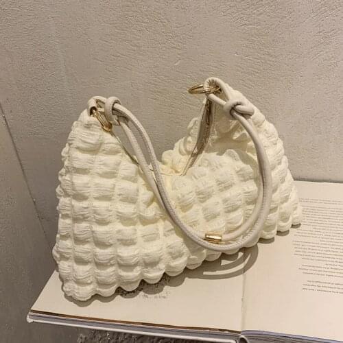 2021 Women Handbags Fashionable Crossbody Bags Girls Simple White Underarm Bag Designer Shoulder Bags Female Tote Bag Sac A Main