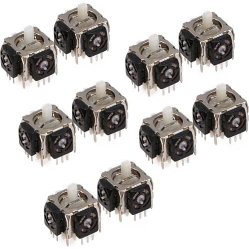 10Pcs/lot for Sony Replacement 3D Analog Joystick Axis Sensor Module 3 Pin for Playstation 3 PS3 Controller Repair Parts New