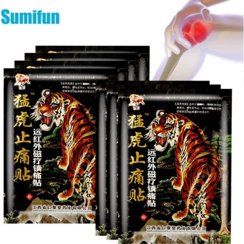 64Pcs Tiger Balm Pain Relief Patch Arthritis Knee Muscle Back Joint Sprain Orthopedic Paste Sticker Body Massage Medical Plaster