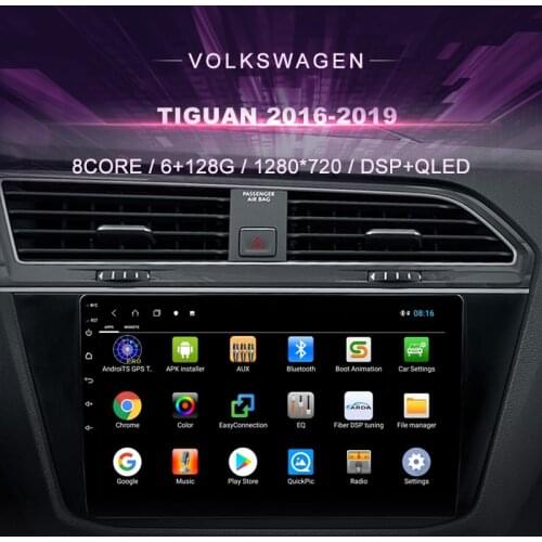 Android Car DVD For VOLKSWAGEN TIGUAN (2016-2019) Car Radio Multimedia Video Player Navigation GPS Android 10.0 Double DIn