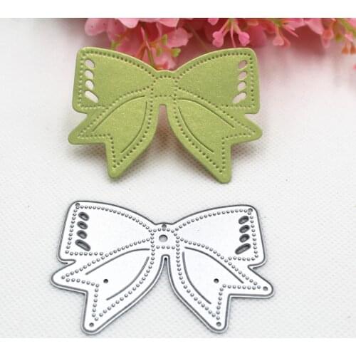 Butterfly Bow Metal Cutting Dies Custom Embossing Mold DIY Scrapbooking Album Paper Craft Knife Mould Cards Blade Punch Stencils