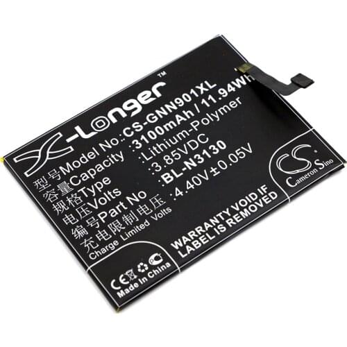 CS 3100mAh/11.94Wh battery for GIONEE Elife S6 Pro,Elife S6 Pro Dual SIM TD-LTE I,GN9012,GN9012L,S6 Pro BL-N3130