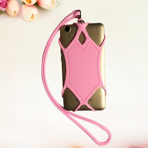 Colorful Universal Silicone Cell Phone Lanyard Holder Phone Wrist Straps Lanyards Hanging Rope Case Cover Phone Neck Strap Sling