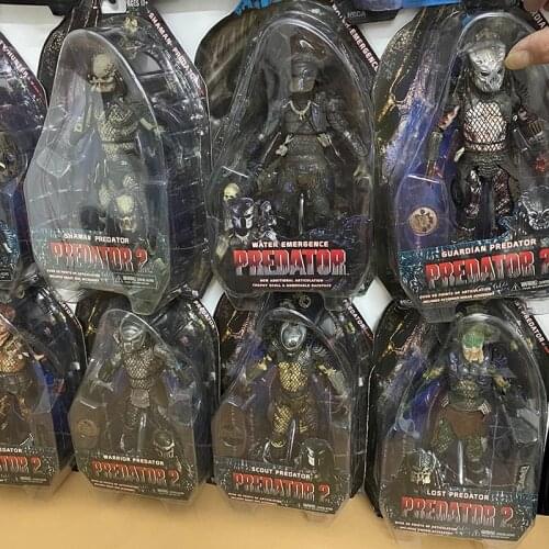Predator Figure Boar Shaman City Hunter Snake Stalker Guardian Predator Action Figures Jungle Patrol Dutch Neca Alien Figure Toy