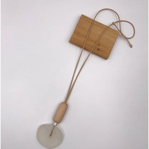 Kara&Kale Goth Fashion Jewelry Sweater Chain Long Necklace Pendants Vantage Resin Wood&Alloy Beads Necklace Women Accessories