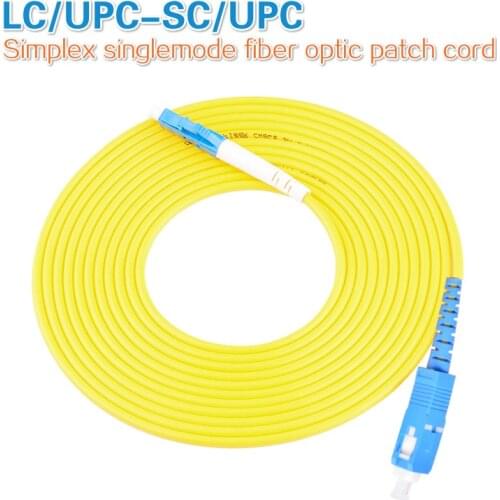 LC/ UPC-SC/UPC 10PCS/bag UPC Simplex singlemode fiber optic patch cord 2.0mm or 3.0mm FTTH fiber optic jumper cable