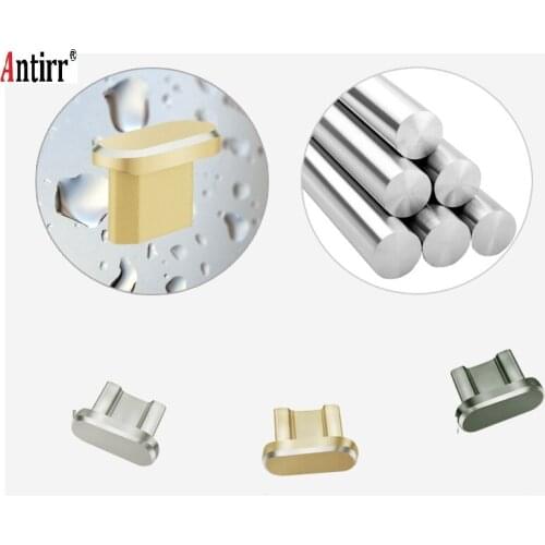 Metal Micro USB Charging Port + Earphone Port Dust Plug Android Mobile Phone 3.5mm Jack Headset Stopper Retrieve Card Pin Tool