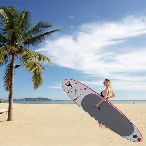 Inflatable SUP Stand Up Paddle Board Portable Surfboard 305X71X12cm With Bag, Paddle, Fin, Air Pump, Repair Kit, Foot Leash