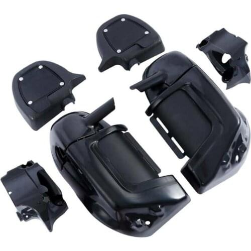 Motorcycle Unpainted Black Lower Vented Leg Fairings For Harley Touring Road King Street Glide Electra Glide 1983-2013
