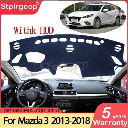 For Mazda 3 BM BN 2013~2018 Axela Anti-Slip Mat Dashboard Cover Pad Sunshade Dashmat Car Accessories Mazda3 2015 2016 2017 2018