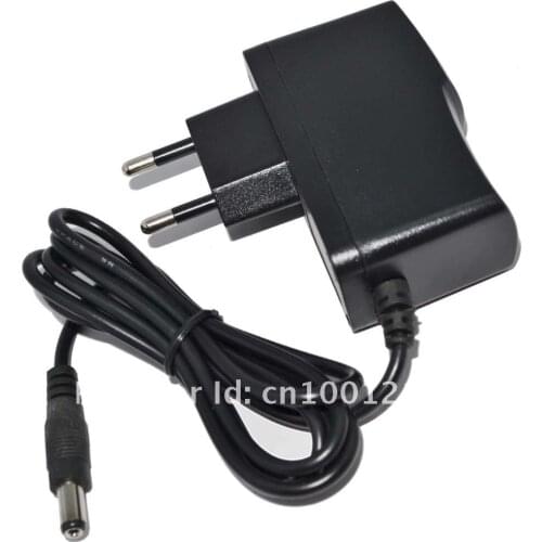 100% New 50PCS AC 100V-240V Converter Adapter DC 5V 1A 6V 1A 7.5V 1A Power Supply EU Plug DC 5.5mm x 2.1mm