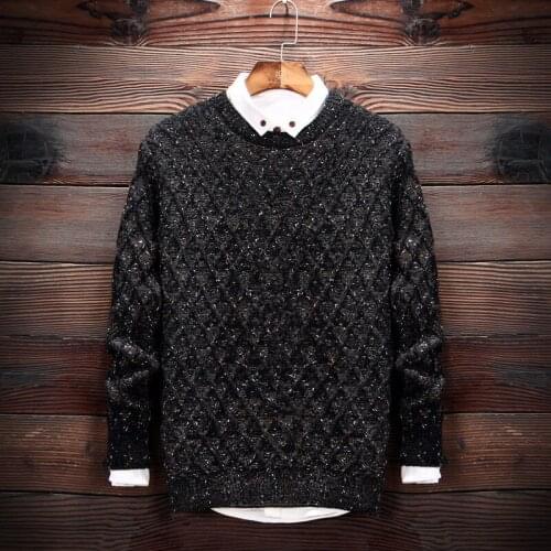 MRMT 2021 Brand New Mens Sweater Sweater Round Collar Pullover for Male Youth Camouflage Snowy Knitting Sweaters