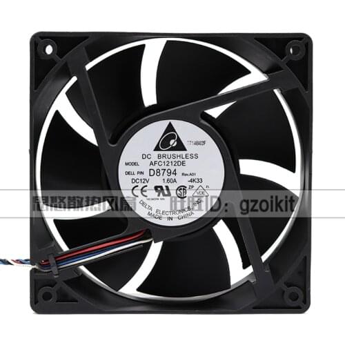 New original AFC1212DE 12038 12V 1.6A 12CM violent wind volume temperature control pwm cooling fan