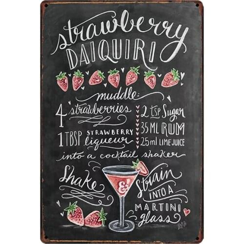 Drinking Kitchen Sign Coffee Metal Plate Wall Pub Restaurant Coffee Home Art Decor Vintage Iron Poster Cuadros SA-6538