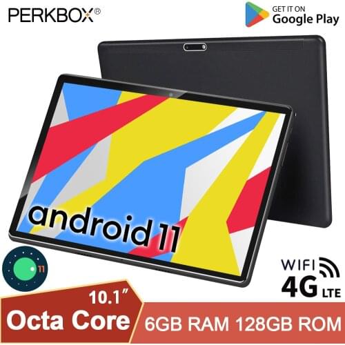 Global Perkbox 10 Inch Tablet Android 10.0 Octa Core 6GB RAM 128GB ROM 4G FDD LTE 1280X800 HD IPS WiFi Bluetooth GPS Type C Pad