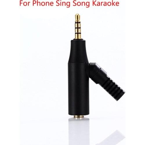 Portable 3.5mm Jack MicDigital Stereo Microphone Recorder for Phone Sing Song Karaoke