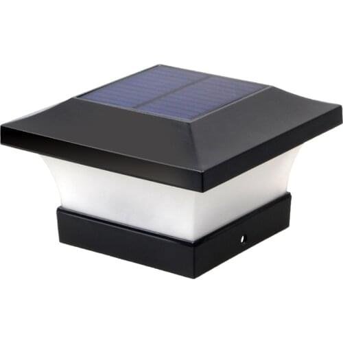 LED Solar Pillar Light Outdoor Waterproof Lantern Column Top Post Light for Home Fence Landscape Garden Decoration Wall Lamp