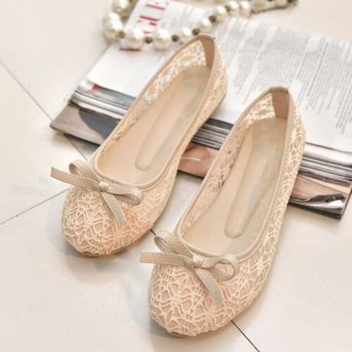 Shoes Women Flats Slip On Women Shoes Beige Black Purple Women Cut-Out Shoes Ladies Ballet Flats Big Size 35-45 Big Size 35-45