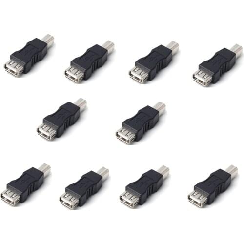 USB 2.0 Printer Adapter USB2.0 A Female to USB B Male Print Connector Computer Printer Scanner USB-B Adapter Converter
