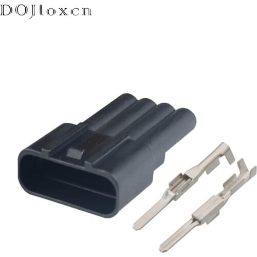 1/5/10/20/50/Sets 4 Pin Auto Waterproof Wiring Connector Black Male Plug For Toyota Lgnition Coil DJ7042B-2.2-11/7283-7449