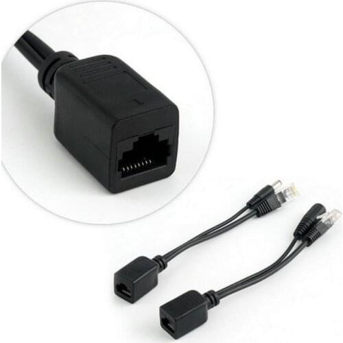 1 Pairs Power Over Ethernet Passive POE Injector Splitter Adapter Cable Kit