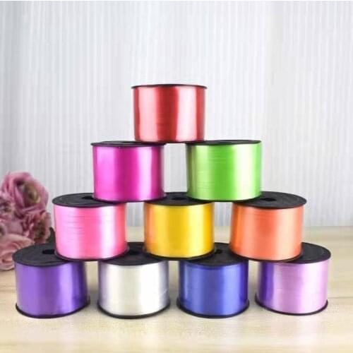 1 roll of 5MM X 100 yards aluminum foil balloon ribbon DIY wedding gift wrapping ribbon party decoration balloon rope