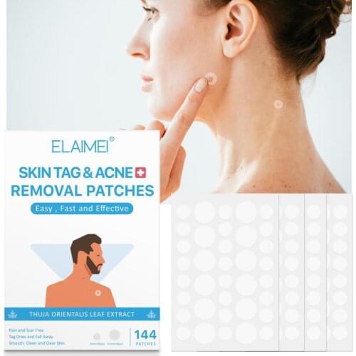 144PCS Fast Remover Pimple Wart Master Patch Therapy Acne Patch Skin Tags Protects Wounded Or Troubled Areas Beauty Set Makeup