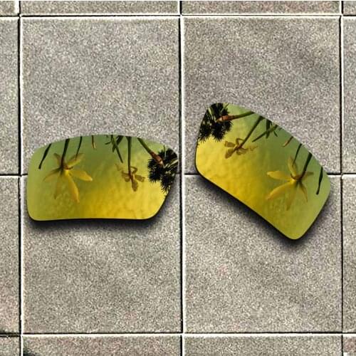 24K Gold Polarized Sunglasses Replacement Lens for-Oakley DOUBLE EDGE Frame 100% UV Protection Good Fitness