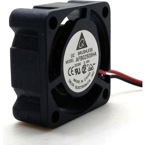 2pcs AFB02505HA 25mm DC 5V Mini Micro Cooling Fan,25X25X10mm Dual Ball Bearing 0.18A for Delta Electronics Case Cabinets server