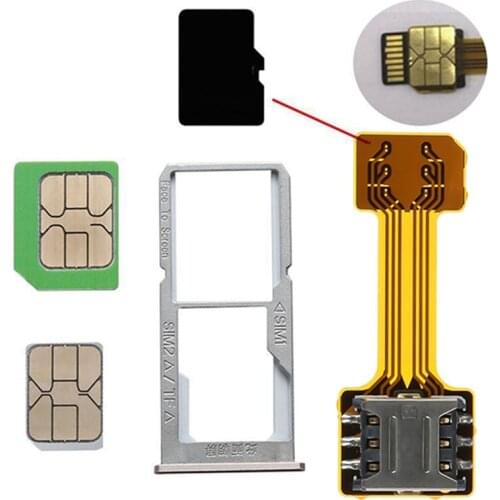 Mobile Phone Accessories Universal TF Hybrid Sim Slot Dual SIM Card Adapter Micro SD Extender Nano For Xiaomi HuaWei Android
