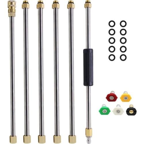 AL21 -90 Inch Universal Wand Set Car Washing Pressure Washer Wand Extension, Replacement Lance Power Washer Lance 1/4Inch Thread