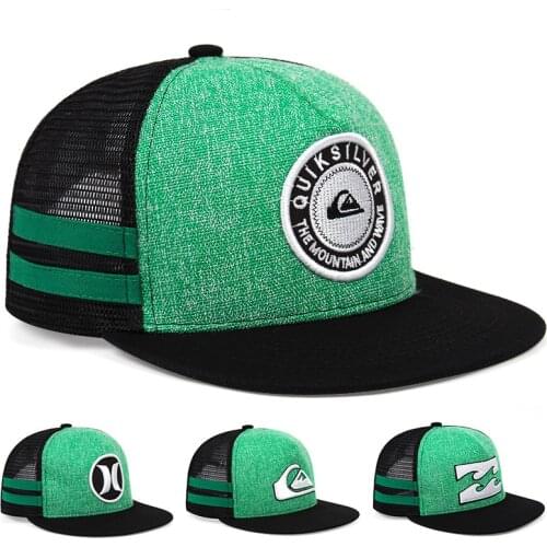 2021 Hot Fitted Hat Men Cool Baseball Cap Adult Flat Top Hip Hop Sun Hat Men And Women Mesh Gorra Wholesale