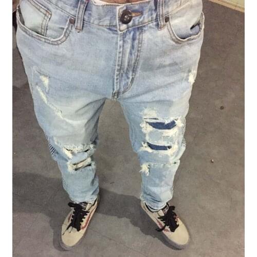 Blackicon Men's Biker Jeans