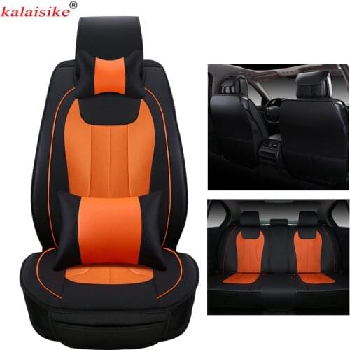 Kalaisike leather Universal Car Seat Covers for Citroen all models c4 c5 c3 C6 Elysee Xsara C-Quatre Picasso car styling