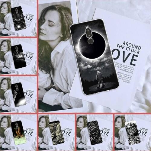 For Meizu 16Xs 16s 17 Pro 16T Back Cover Space Skull Astronaut Cool Silicone Transparent For Meizu X8 M10 Note 8 9 Phone Case
